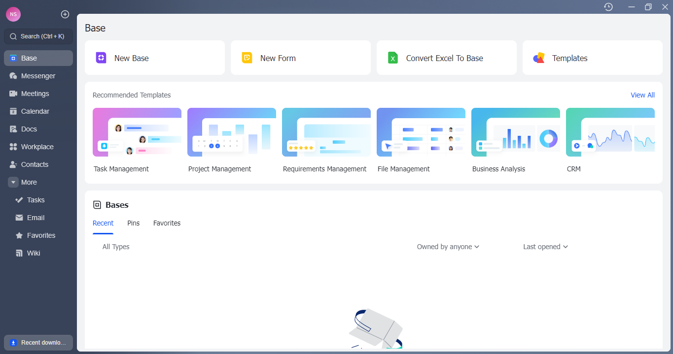 Lark desktop interface